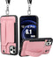 TOOVREN for iPhone 12/12 Pro Lanyard Case with Strap, Compatible with iPhone 12 Case 6.1" 2020,Slim Designer Wallet Protective Case with Card Hold...